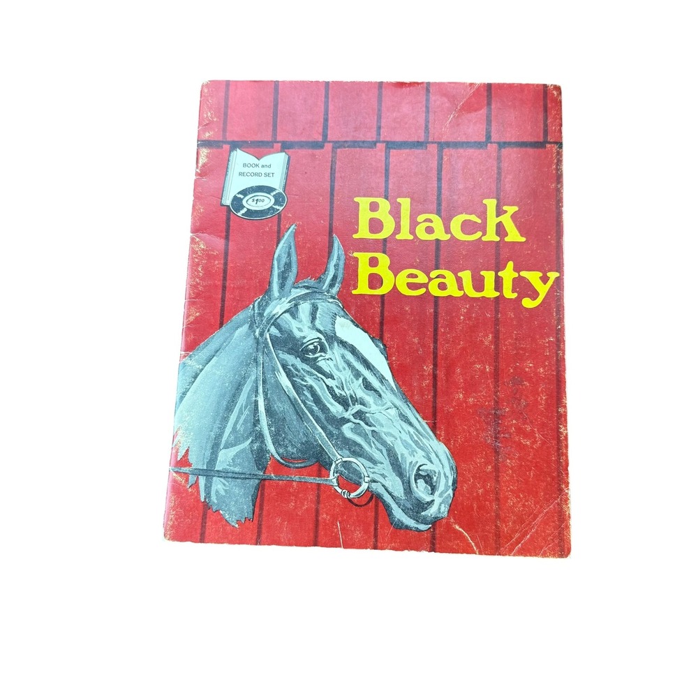 Black Beauty Book Record Set Kids OS‎ Red Fair Vintage
